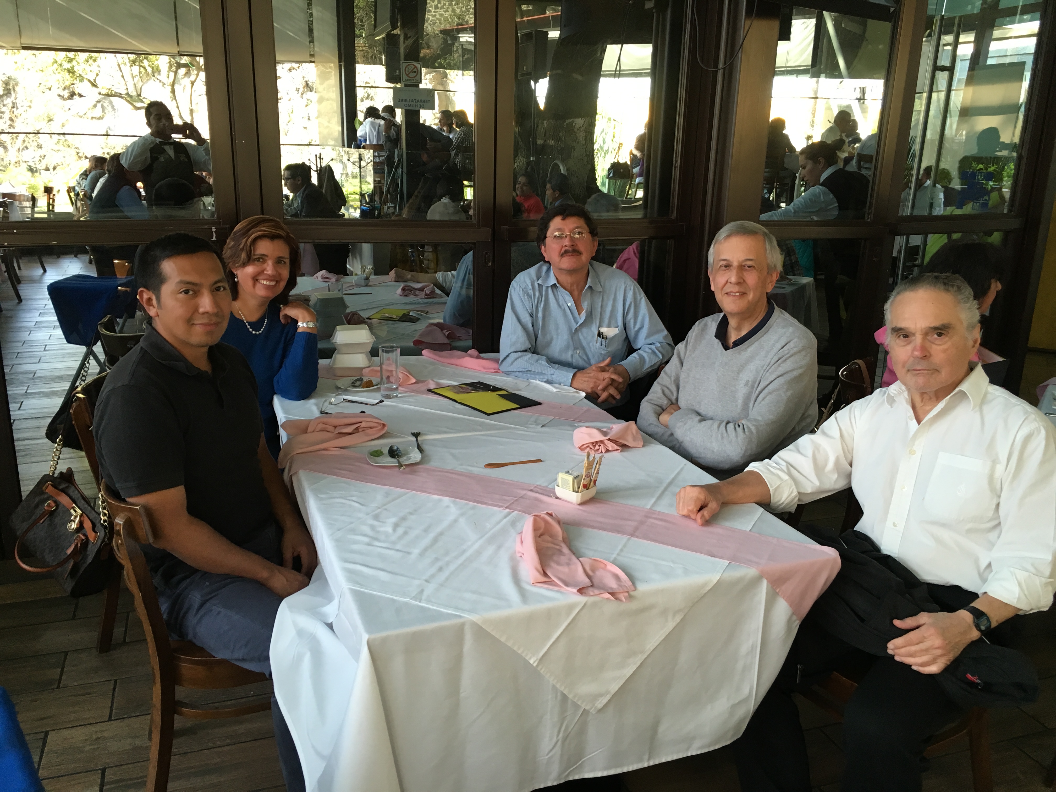 Con Paty, Miguel Angel, Manuel y Jordi enero 2016