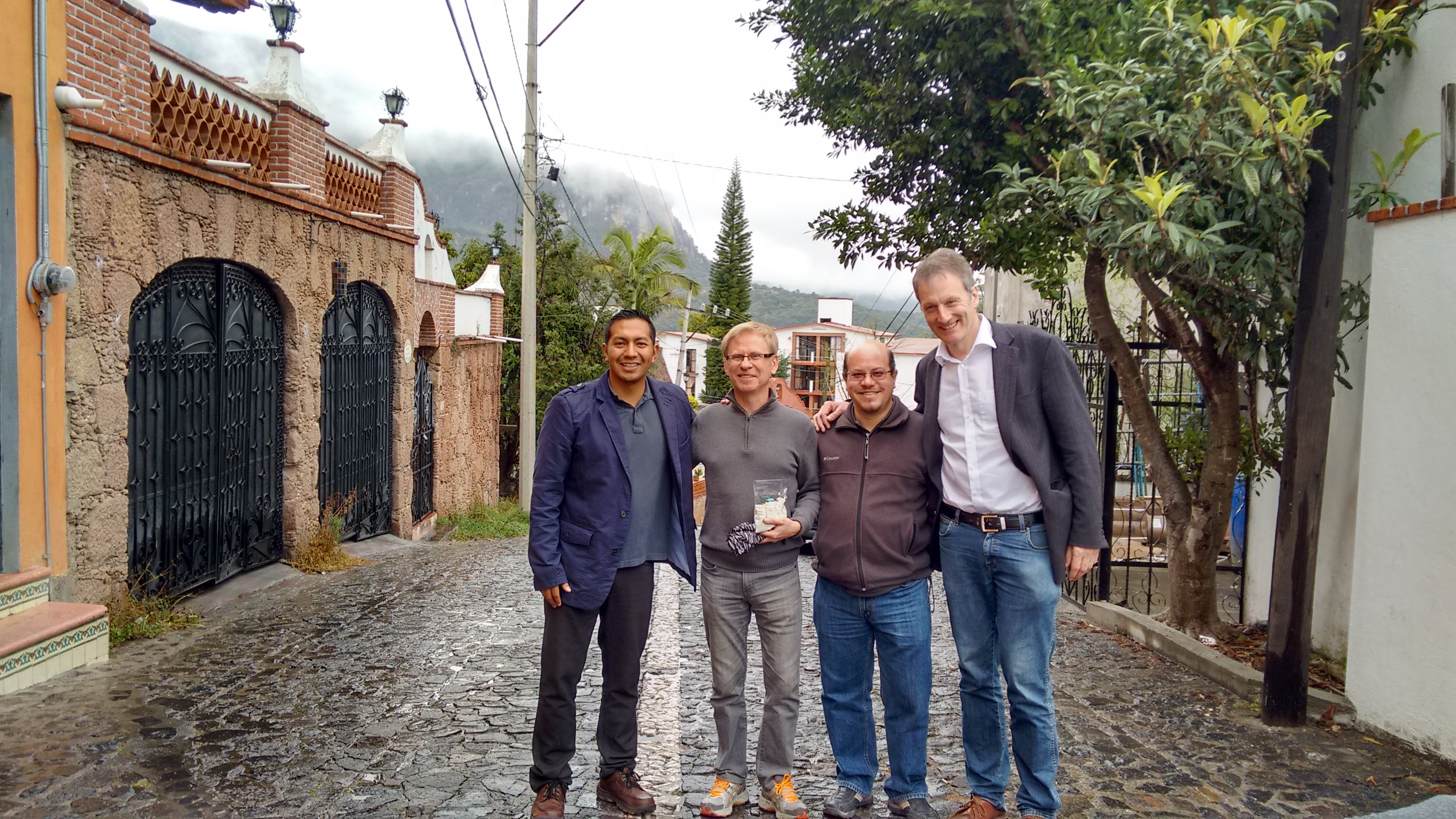 Con Hugues, Victor y Werner enero 2016