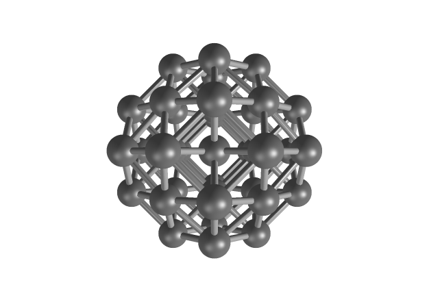 Nanocluster of 38 gold atoms